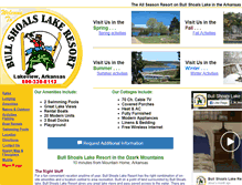 Tablet Screenshot of bullshoalslakeresort.com